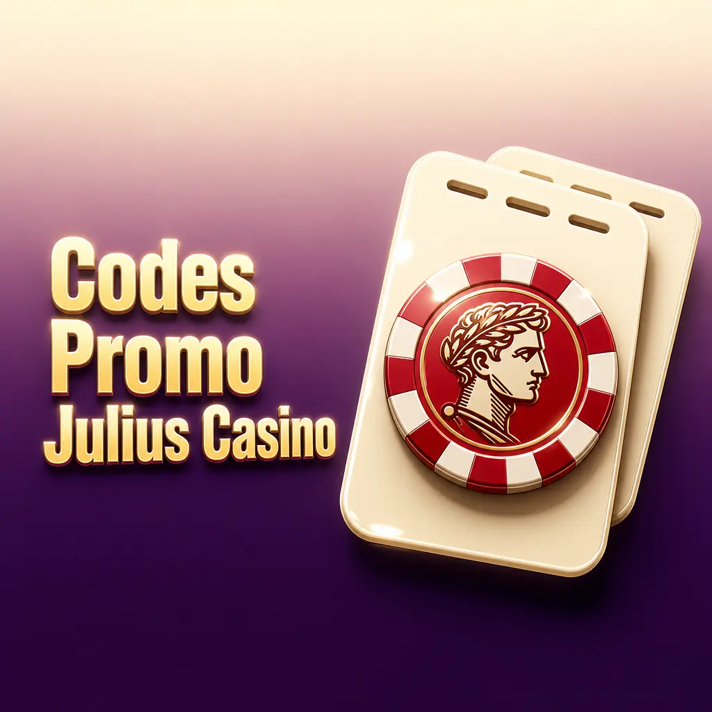 Codes promo Julius Casino affichés sur un écran de dépôt