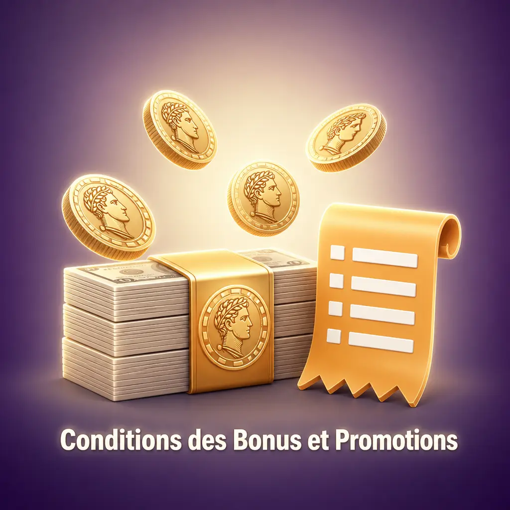 Illustration des conditions de bonus et promotions