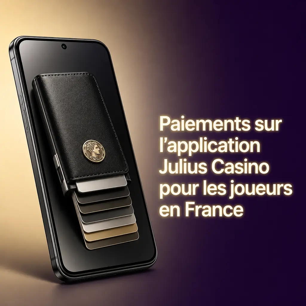 Méthodes de paiement disponibles sur l'application Julius Casino