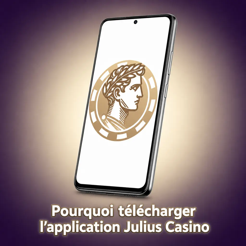 Application Julius Casino sur smartphone Android
