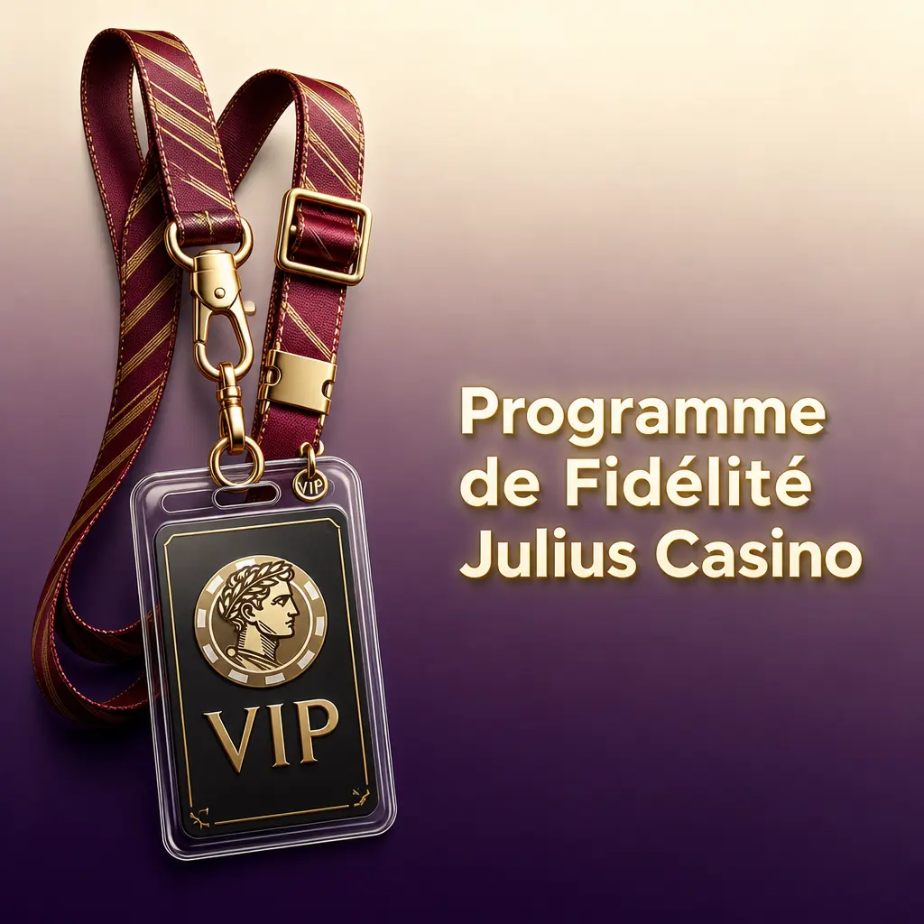 Programme de fidélité Julius Casino avec ses paliers Bronze, Argent, Or et VIP